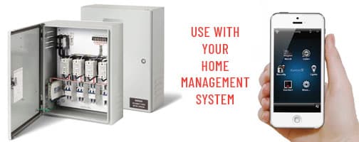 a home management system with a phone to control